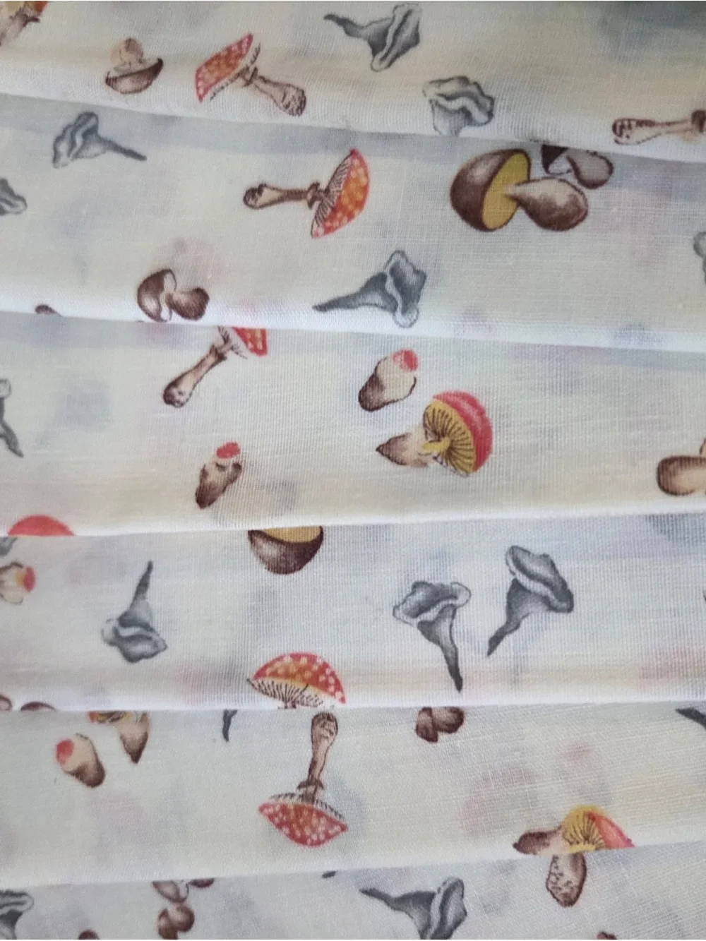 Vintage Mushroom Cottage Core Napkins Set Of 10 Washable